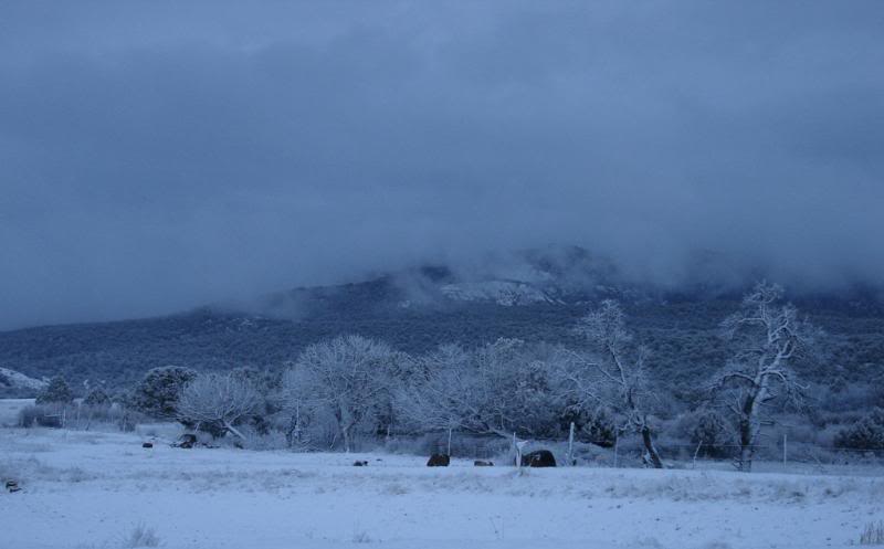 Mountainview of Valley Snow