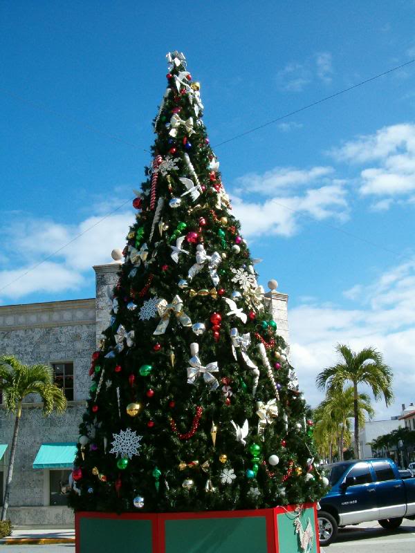Christmas tree on Worth Ave
