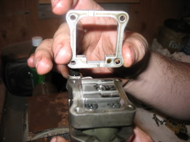 Remove aluminum spacer.