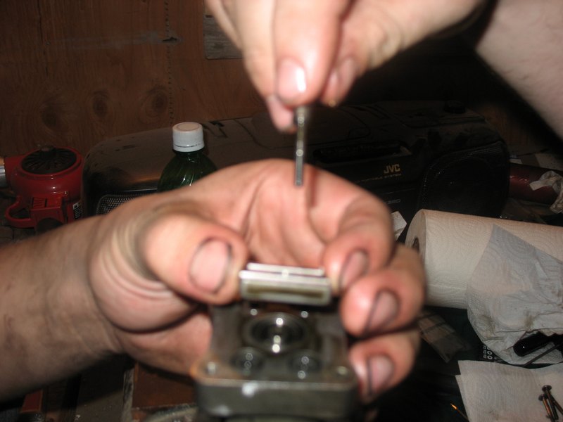 Remove screw and lift off armature plate.