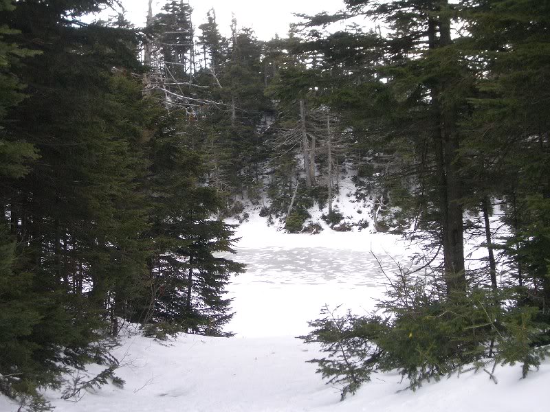 Semi-Frozen Pond at Top of Sterling Mt,
