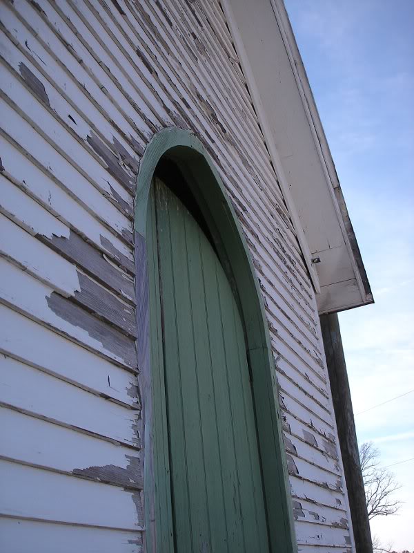Front door of Shotwell church