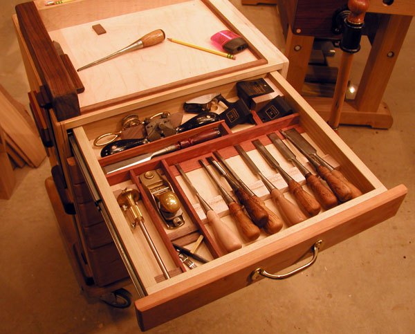 1 roll top drawer