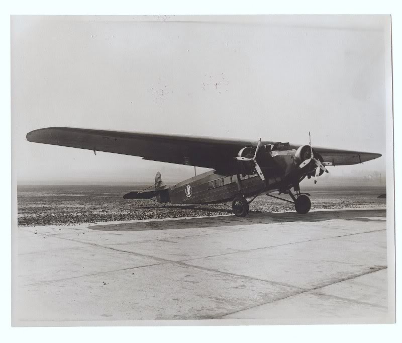 Tri Motored Fokker of the Universal Div. of American Ai...