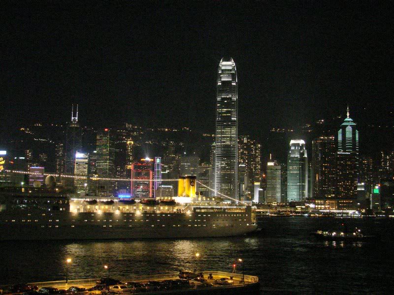 Nightview--View of HK island from Kowloon side..