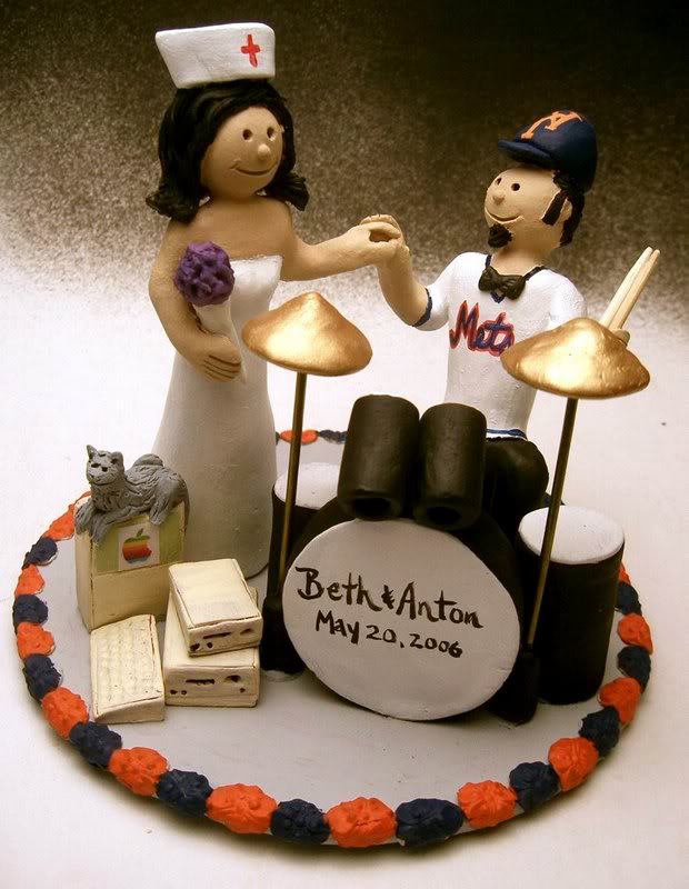 Drummers Wedding Cake Topper