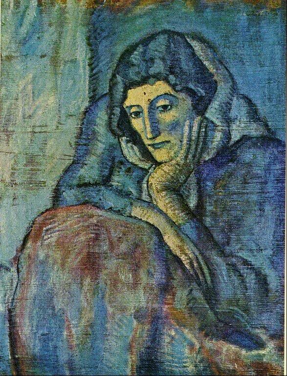 Femme dans bleu. 1902. 65.4 x x 49.5 cm. Oil on canvas....