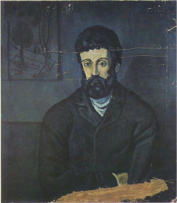 Homme dans bleu. 1902. 90 x 78 cm. Oil on canvas. Mus�e...