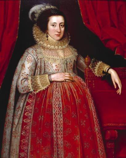 1620 Portrait of a Woman in red by by Marcus Gheeraerts...
