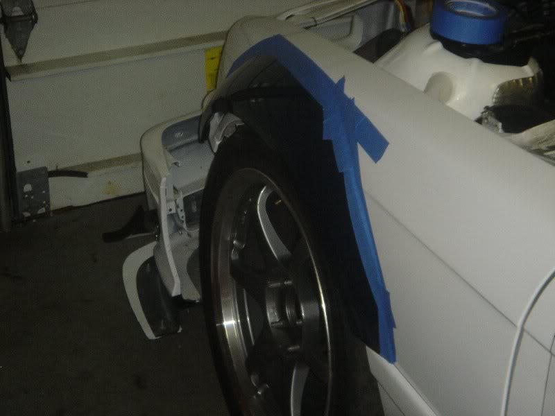 e46 m3 fender flare in place