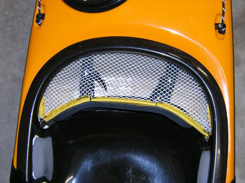 Net mod to hold stuff behind seat