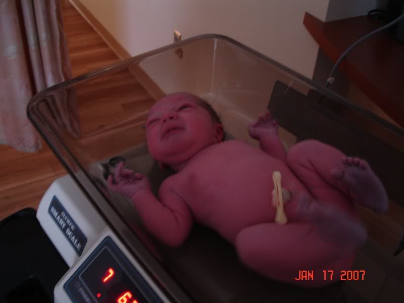 It was too cold :) - 7lbs 6oz