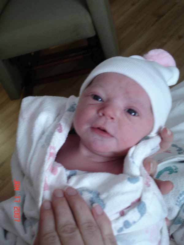 She had a tiny smile :)