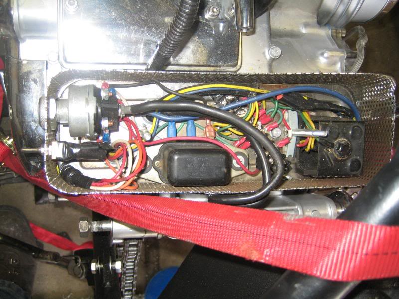 The first year I rode it with a homemade electrical box...