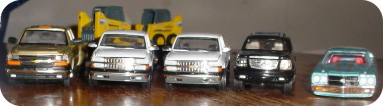 Another Close up of Pickups and Show Cars