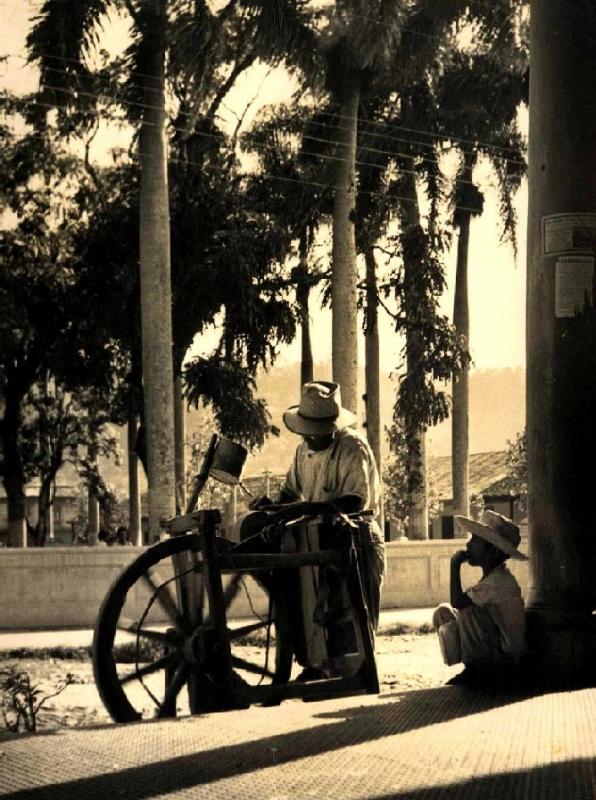 Afilando en el parque AH