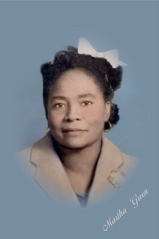 green family-martha green young vintage vignette