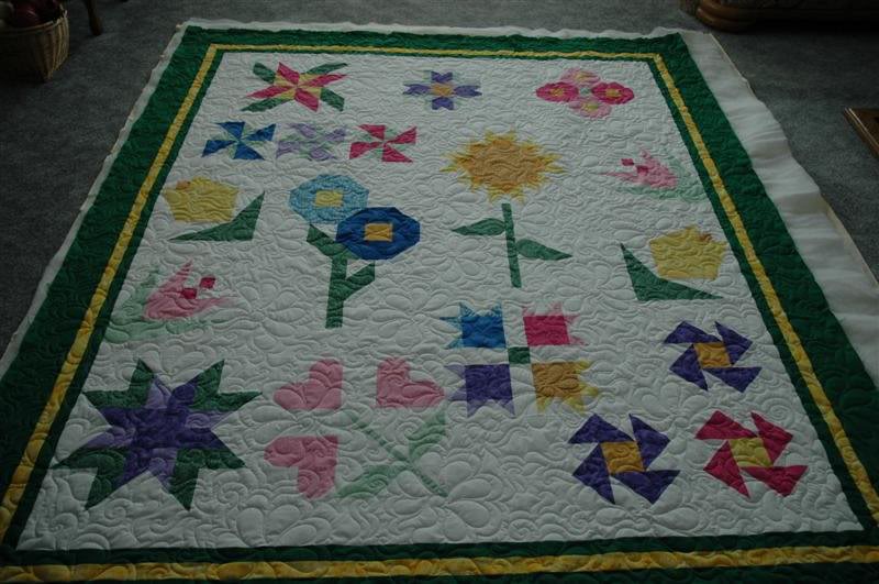 Pieced Floral Sampler