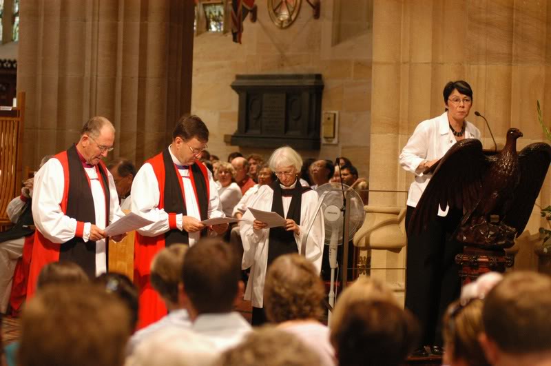 Rt Rev Reg Piper, Rt Rev Glenn Davies, Ven Narelle Jarr...