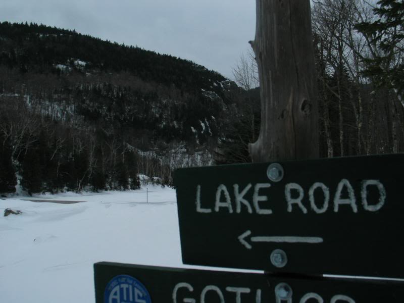 Lake Road and a glimpse of the lakehouse