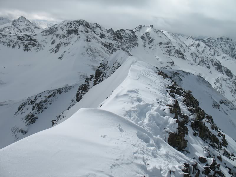 Bonita's south ridge, Emery and Proposal Peaks