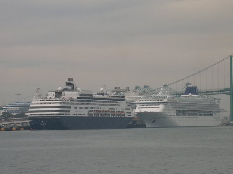Veendam and Norwegon Sun Docked in San Pedro