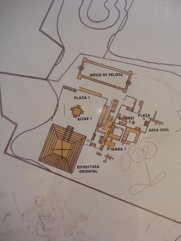 Map of Tingambato Archaeological Site