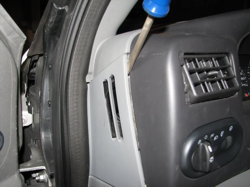 Headlight switch removal