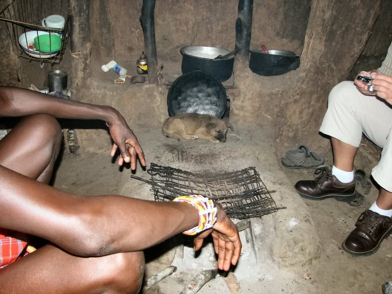 Masai cooking facilities