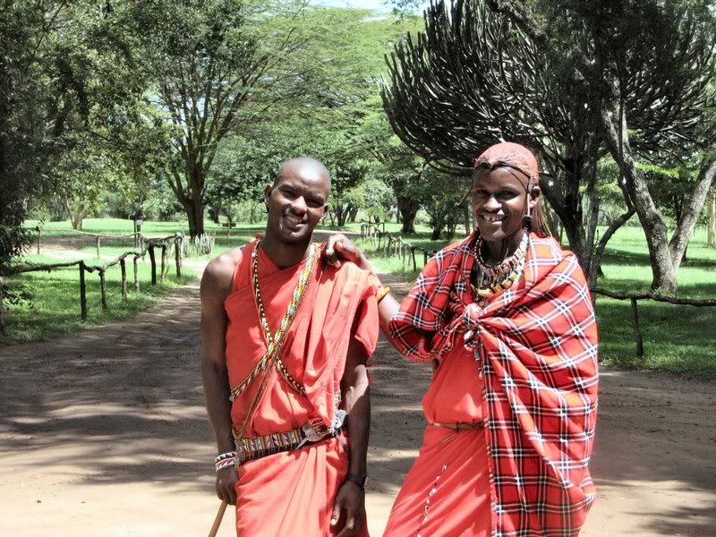 Masai guides Dominic & Johnson