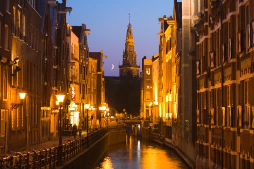 Amsterdam ao entardecer