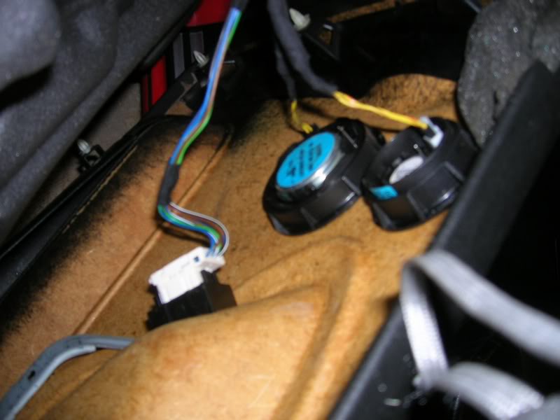 Unplug speaker and power mirror switch.