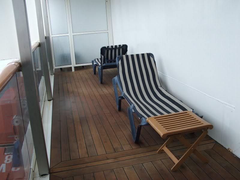 Cabin 6234 Balcony (about the size of 3 regular balconi...