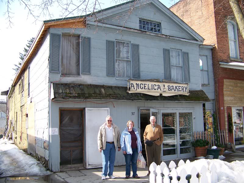 David, Becky, & Grandpa Weber at the Angelina Bakery - ...
