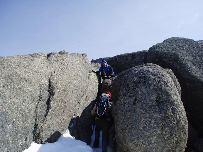 christine on the lower chute