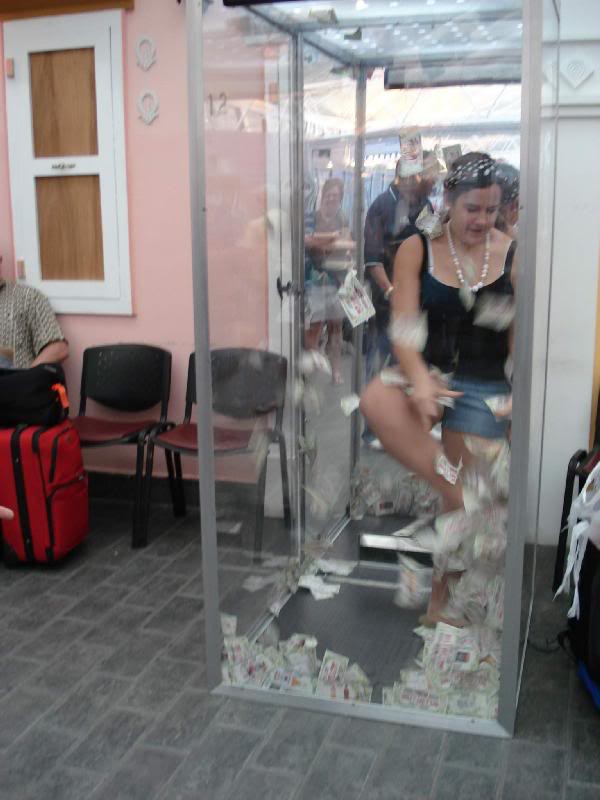 "Coupon" booth inside the port of San Juan right outsid...