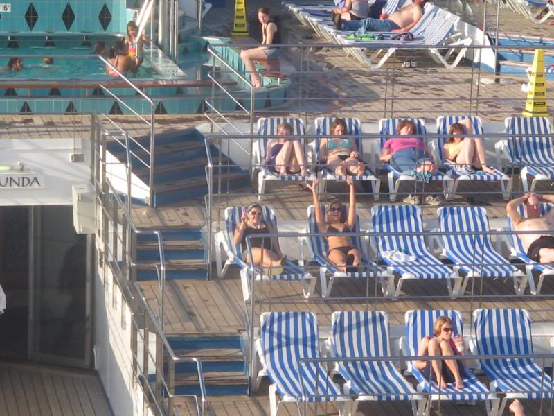 Sunning on embarktion day