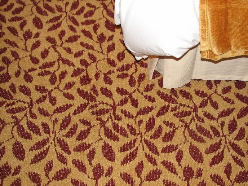 LAX Marriott bedroom carpet