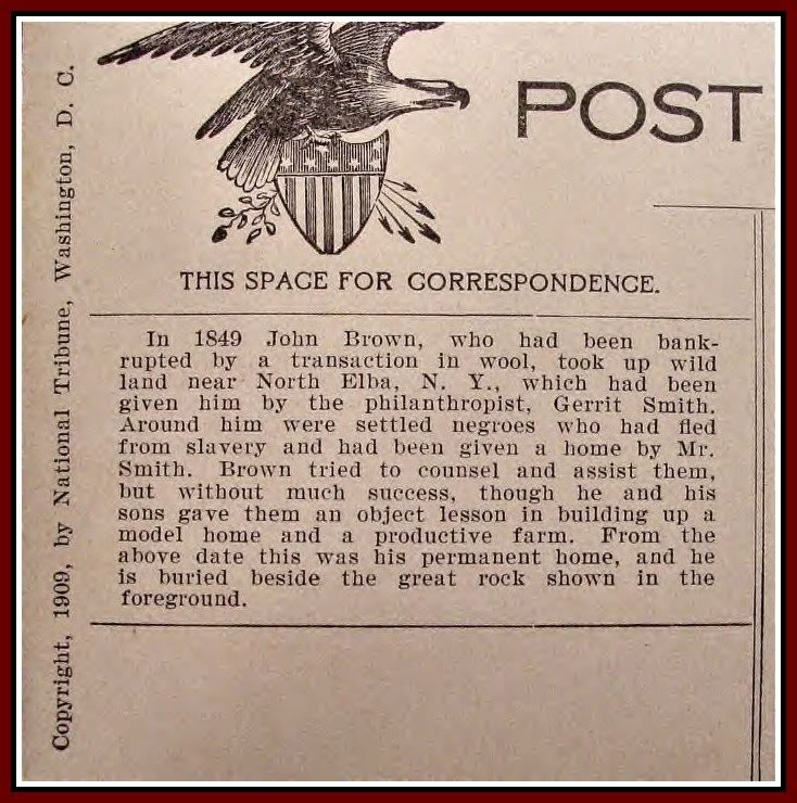 1910 Back of postcard