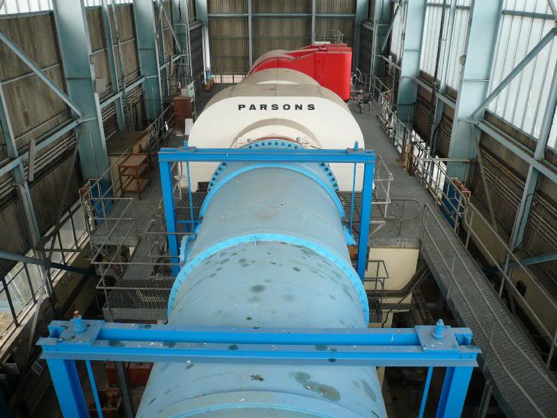 Looking down from gantry