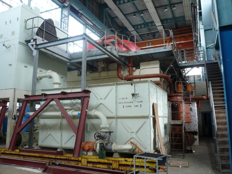 Our tour starts inside number 10 exhauster and goes on ...