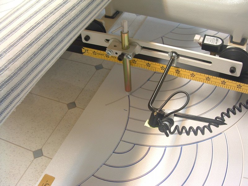 needle down postion for advancing the quilt