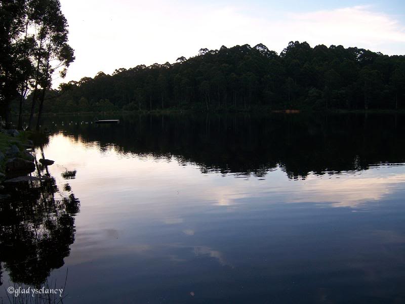 Evening Reflections on Lake