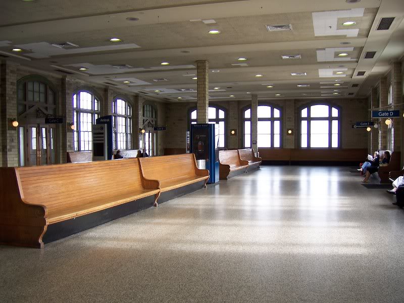 Baltimore Penn Station waiting room