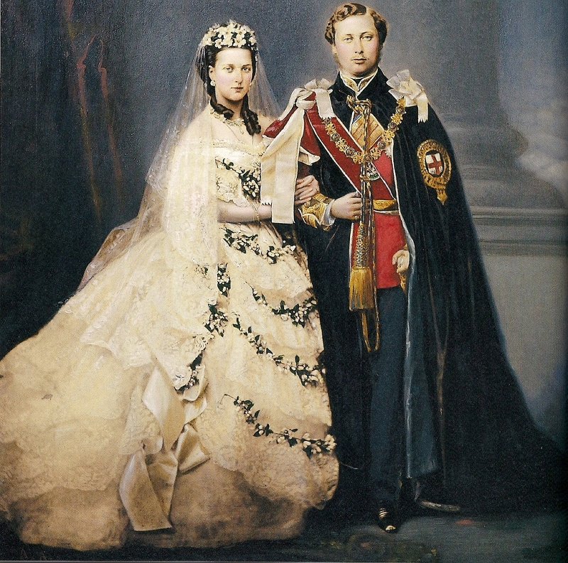 1863 Alexandra and Edward colorized