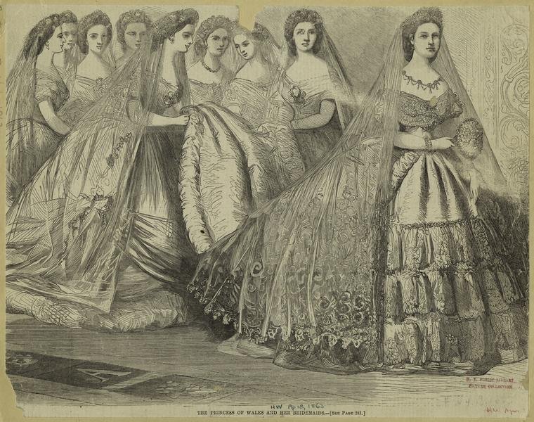 1863 Alexandra and bridesmaids
