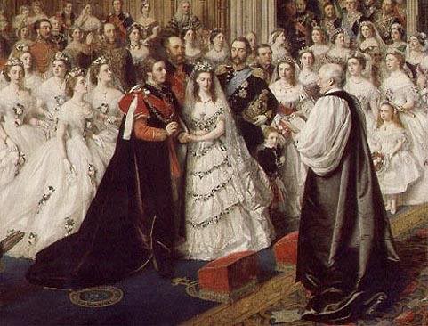 Alexandra's wedding party