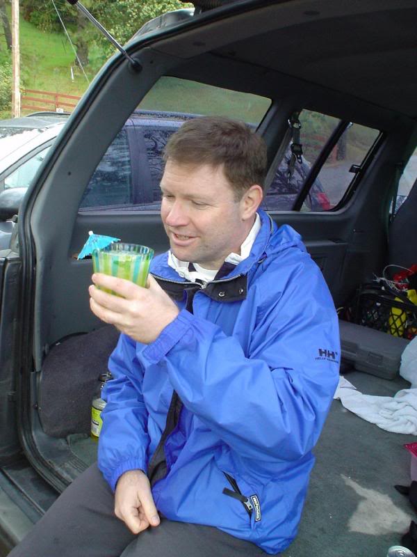 Peter Celebrates His Birthday With a Tropical Drink