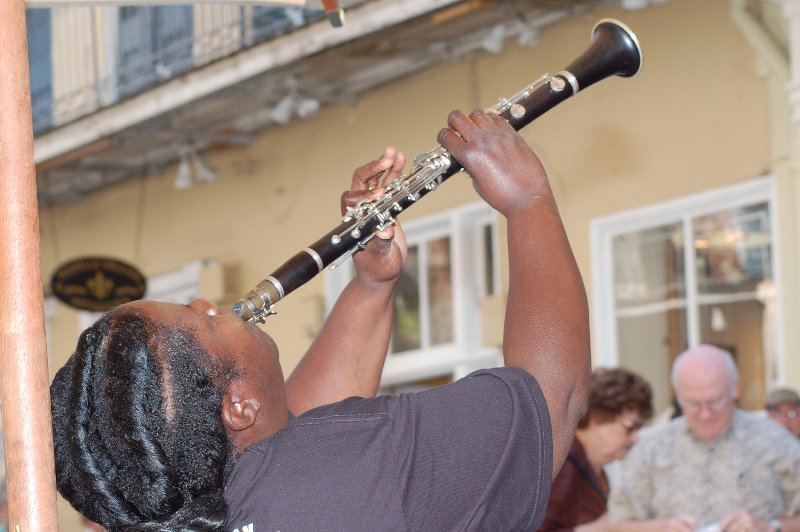 Blowing Lady, French Quarter Festival, New Orleans