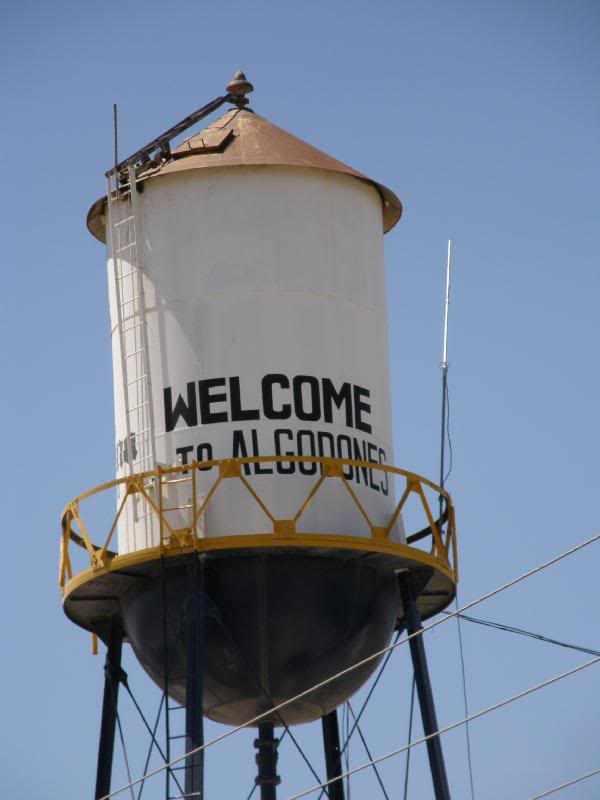 The water tower.